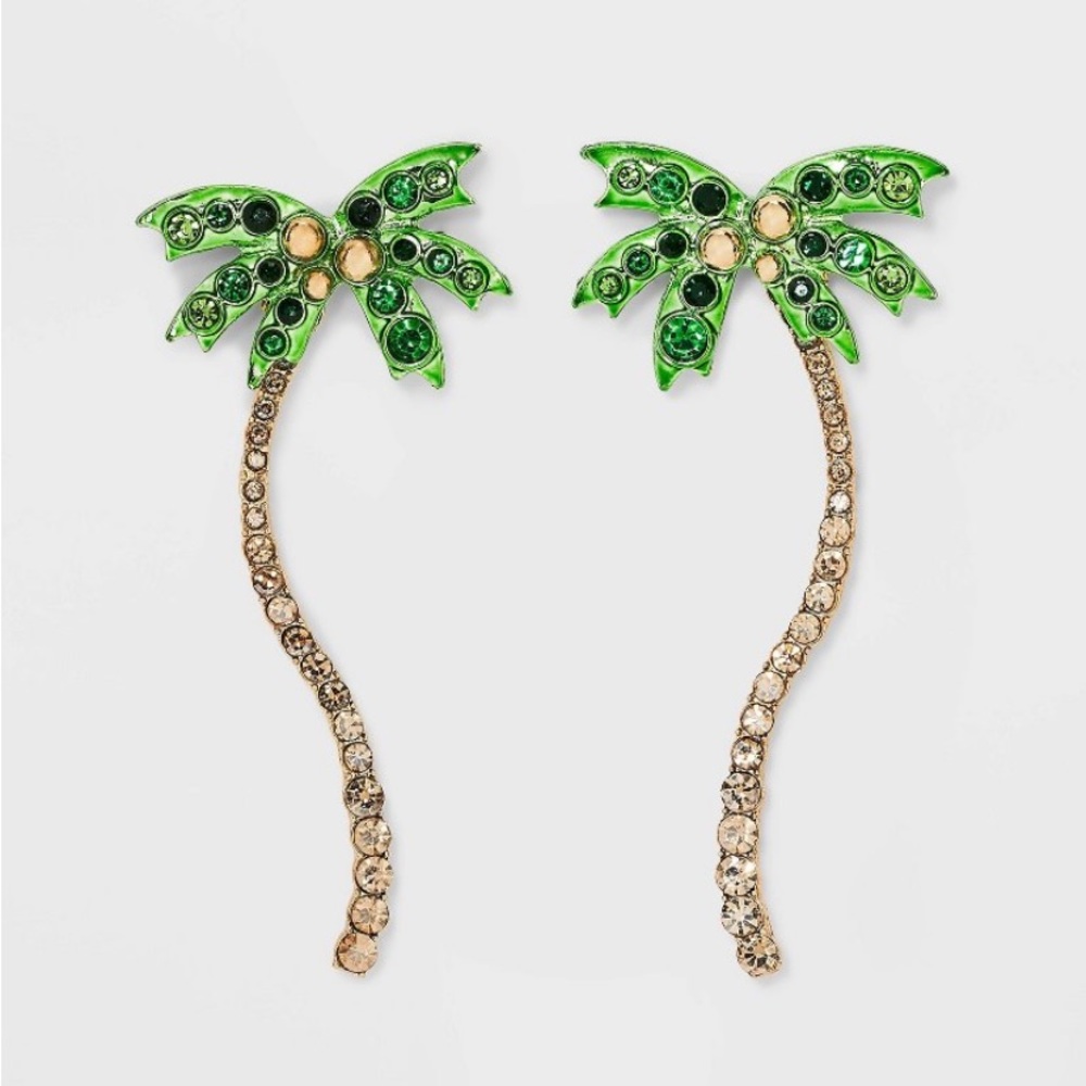 SUGARFIX by BaubleBar 'Stay Palm'
Statement Earrings Pam Tree NWT